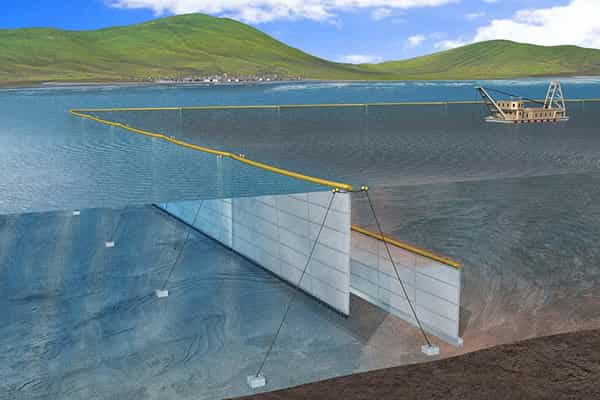 汚濁防止膜「シルトプロテクター」（公式HPより）