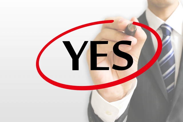 面接官がOKを出しているイメージ画像